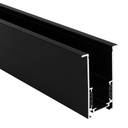 Riel Magnético Externo T2210 BK "LARKO" 2 MT 44*51 mm Recesado Negro (2)