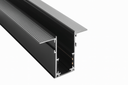 Riel Magnético Externo T2210C Negro de Masillar 300*62L X 62,6W X 46,7 H (2)