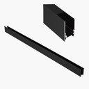 Riel Magnético de Superficie K-20C 2 MT X 27 X 53 K-20C Negro (2)