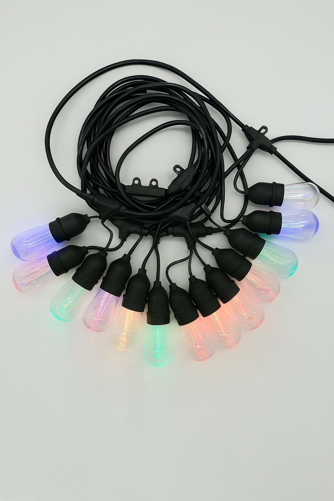 Guirnalda LED 10MTS 1W Multicolor 100-130V IP-65 LX C/20 Bombillos B90155 de Colores (2)