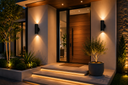 Aplique GU-10 BY-B5018 Negro 60 x 155 IP-65 UP-Down Redondo EVOLIGHT (4)