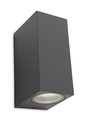 Aplique GU-10 TS127SA-2 Negro UP-Down 80x152 Cuadrado EVOLIGHT IP-65 Aluminio (2)