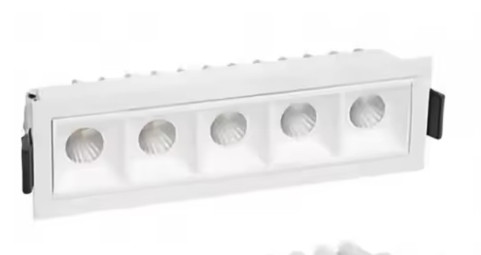 Empotrable lineal DOTS 10W 3000K BLANCO dimiable 139X37mm 15° 85-265V recesada BY-G2011 2X5 0-10V (2)
