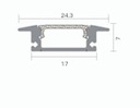 Perfil T 24 x 17 x 7 x 3 MT Gris AL-508 (3)