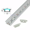 Perfil T 15 x 7 x 3 MT Gris con Difusor (2)
