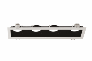 Empotrable Basculante # CS27-4 Recesada G5.3 WT (Blanca) 335*85 (350*100*90) Aluminio (2)