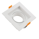 Empotrable Basculante GU-10 TS129.1 Recesada WH Blanca # 95 mm (102x102x37) PC (2)