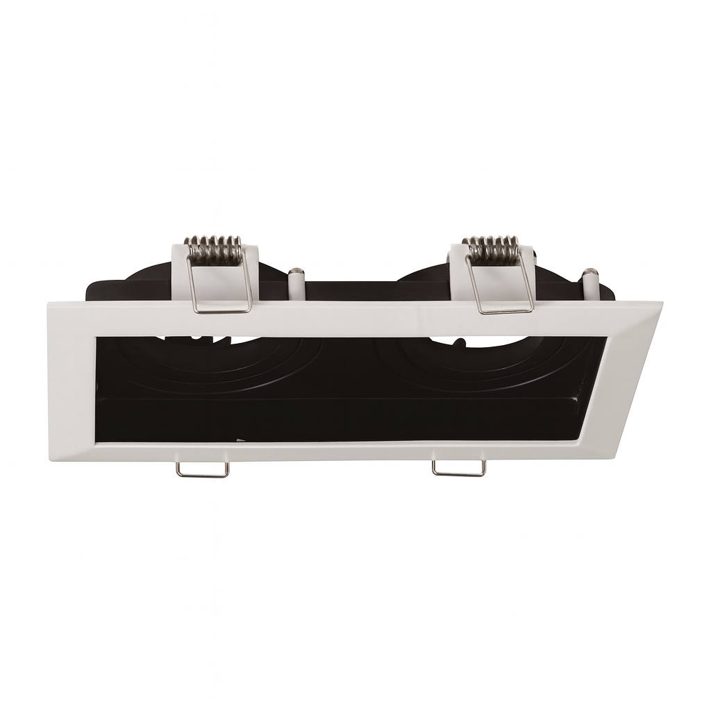 Empotrable Basculante GU-10 TS71S-2 Recesada Doble WT (Blanca) 175*92 (185*100*45) ALUM. C/FONDO (2)
