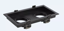 Empotrable Basculante GU-10 TS131-2 BK # Doble Recesada (Negro) 175*90 (190*106*38) PC EVOLIGHT (2)
