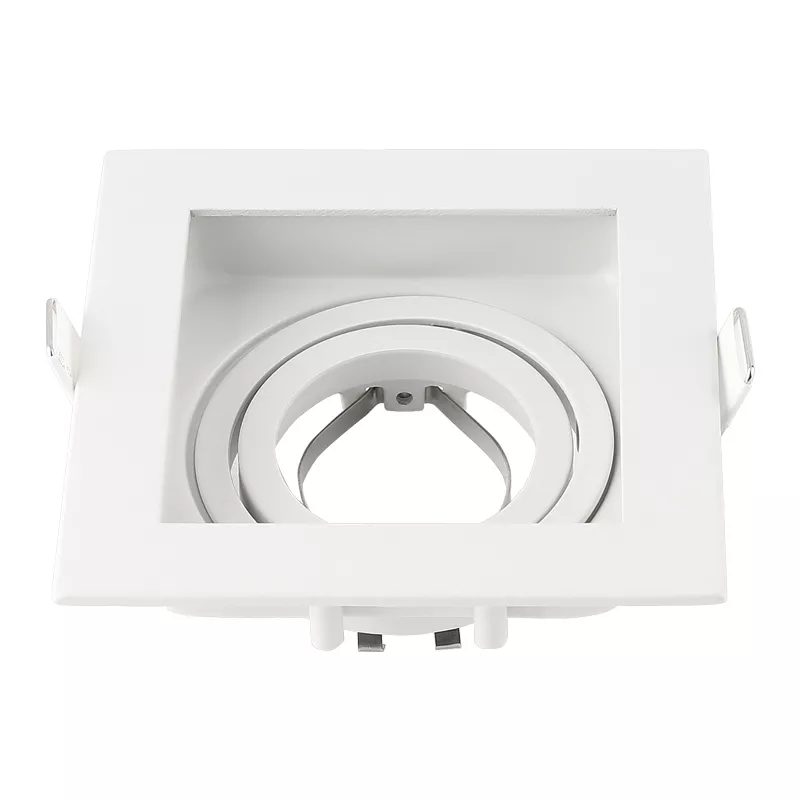 Empotrable Basculante GU-10 TS71S WH Recesada Blanco # 90 mm (100x100x37) Aluminio (2)