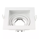 Empotrable Basculante GU-10 TS71S WH Recesada Blanco # 90 mm (100x100x37) Aluminio (2)