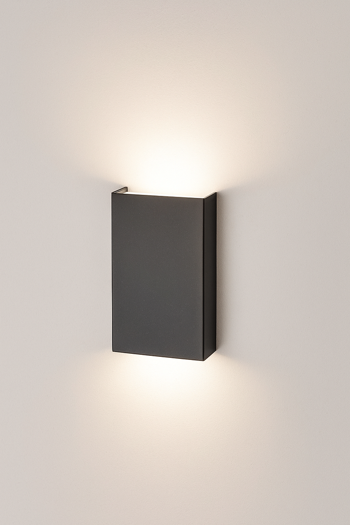 Aplique 10w 3000k LBD5640-10 IP-65 150*92*50mm Negro (Seis Efectos) (2)
