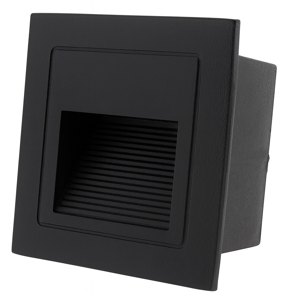 Empotrable Escalera 2w 3000K LBD7030-5 Negro 2W 85-265v 180LM 70 (85*45) IP-65 EVOLIGHT ( (3)