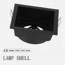 Empotrable Fija # CS43S GU-10 Recesada BK (Negro) # 75 mm (85*85*47mm) Aluminio EVOLIGHT (2)