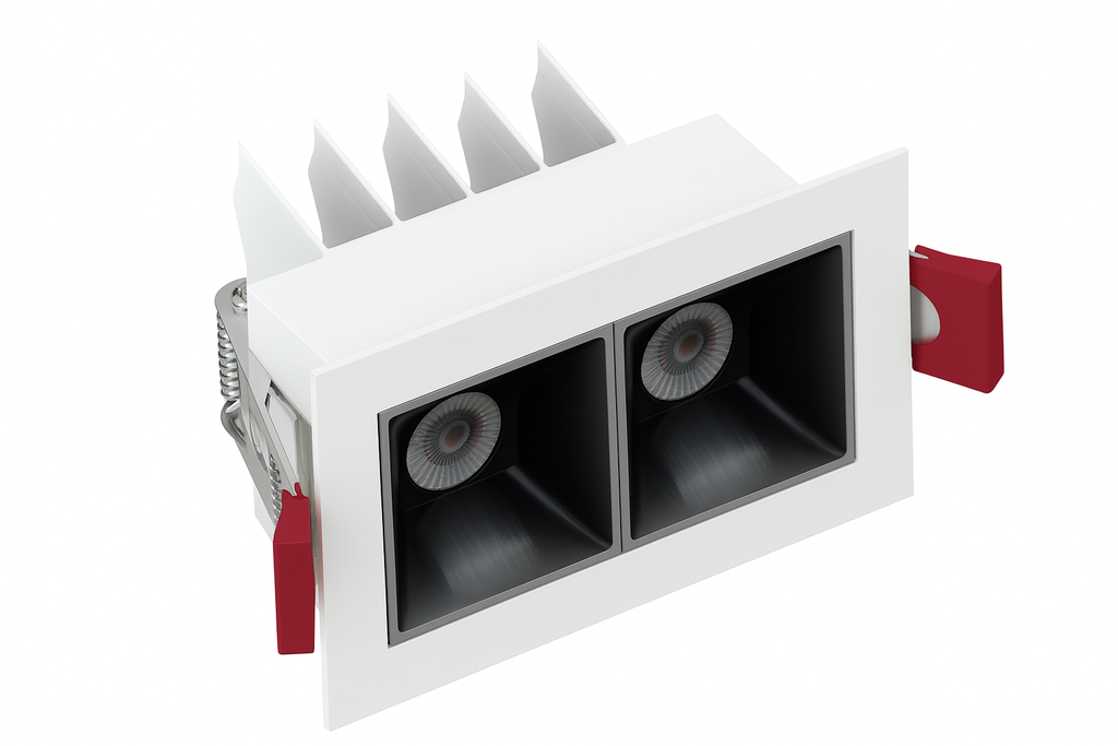 Empotrable Lineal DOTS 4w 3000k 67X37mm Blanco/Negro 15° Recesada 85-265V LZ-XD600 (2)