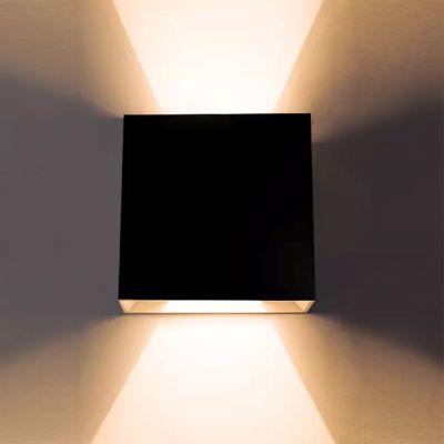 Aplique 2W 3000K Mini Cubo LCW3420-2 BK 50*40Mmm Negro 100-240V EVOLIGHT IP-65 (3)