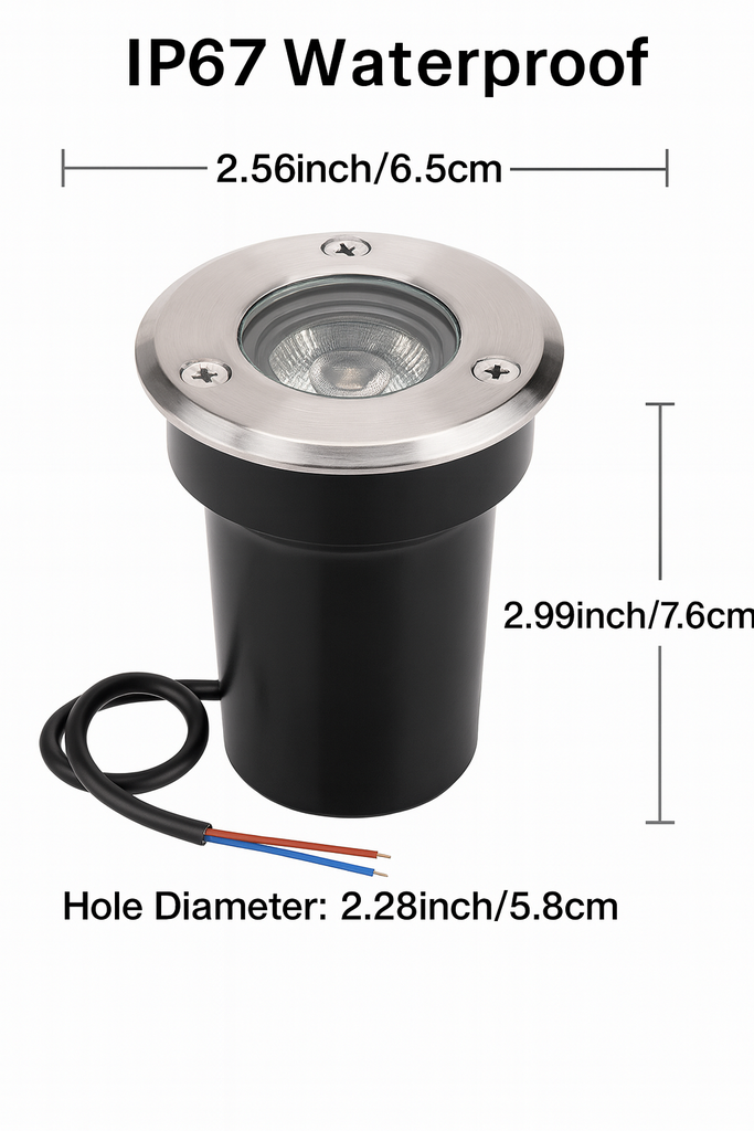 Empotrable Piso 1w 3000K LZ-DMD INOX 1W 24° 24V 65mm (2)