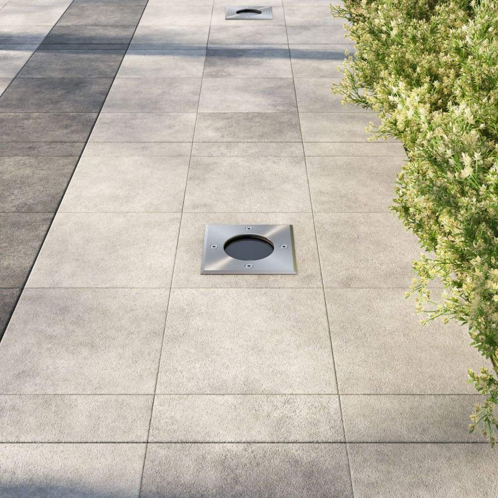 Empotrable Piso GU-10 JT-15604B-SS 110mm IP-65 Cuadrada con Cuerpo de Aluminio con Tope Acero (3)