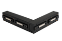 Conector 90º T23L04 BK Magnético para Riel T2510 145*120*23mm Negro ULTRA (2)