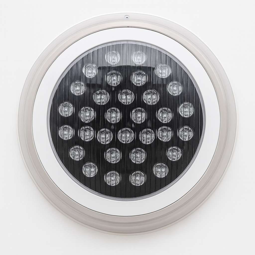 Lampara Sumergible 18W RGB 12V P/Piscina LED C/Control C/Memoria Superficie IP68 PAR-56 310 mm (2)
