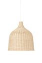 Lampara Decorativa de Rattan Tipo Canastica 60x60 cm Suspendida (2)