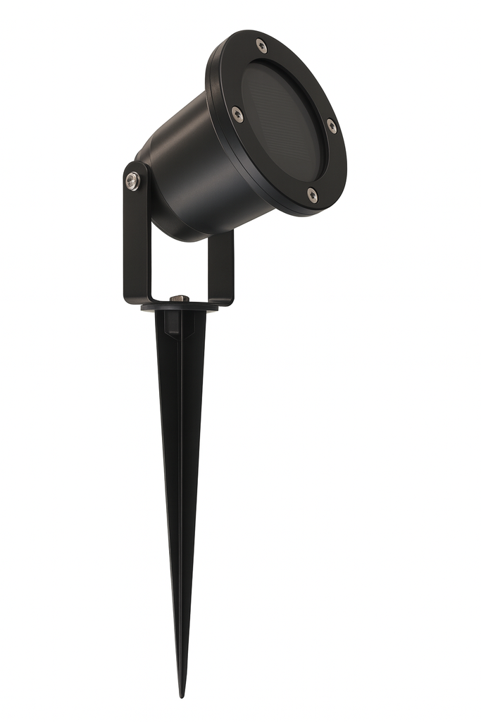 Lampara de Jardín GU-10 HF-A2 Negro con Puya de Aluminio (2)