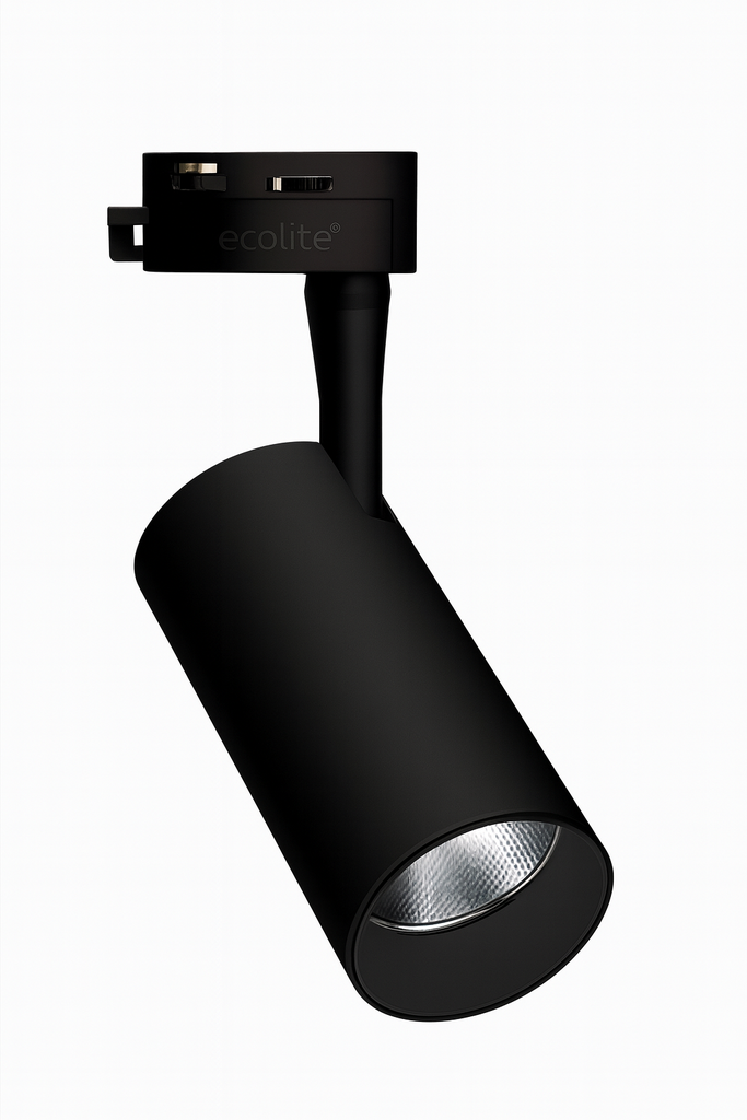 Foco Riel 20W 4100K NEGRO BY-G1208 Negro 30° 100-245V 2 Líneas 65*158 mm (2)