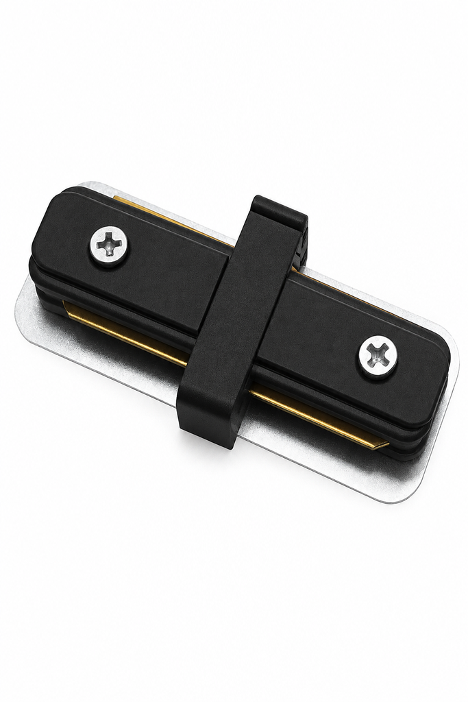 Conector Union para Riel 2 contactos T21D06 Negro (2)