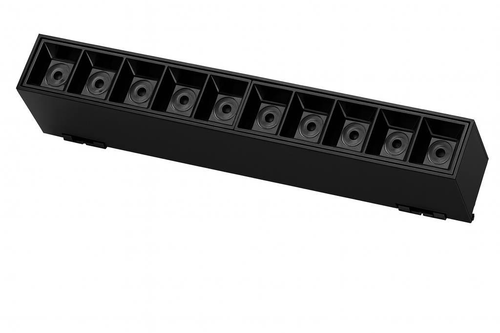Lampara de correa 12w 3000k LRX0411-12 24° 48v 270 mm recesada magnético (2)