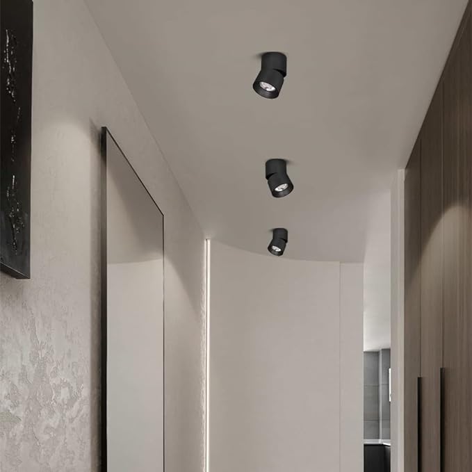 Foco Superficie Basculante 10w 3000K LDG2920B-10 BK 600LM 72 X 132 mm EVOLIGHT (3)