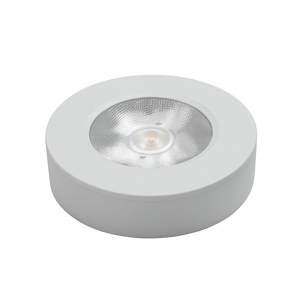 Lámpara Superficie 3W 3000K B27702 WH Ø LED Blanco Ø 75mm x 17mm 35° 100-240V Aluminio (2)