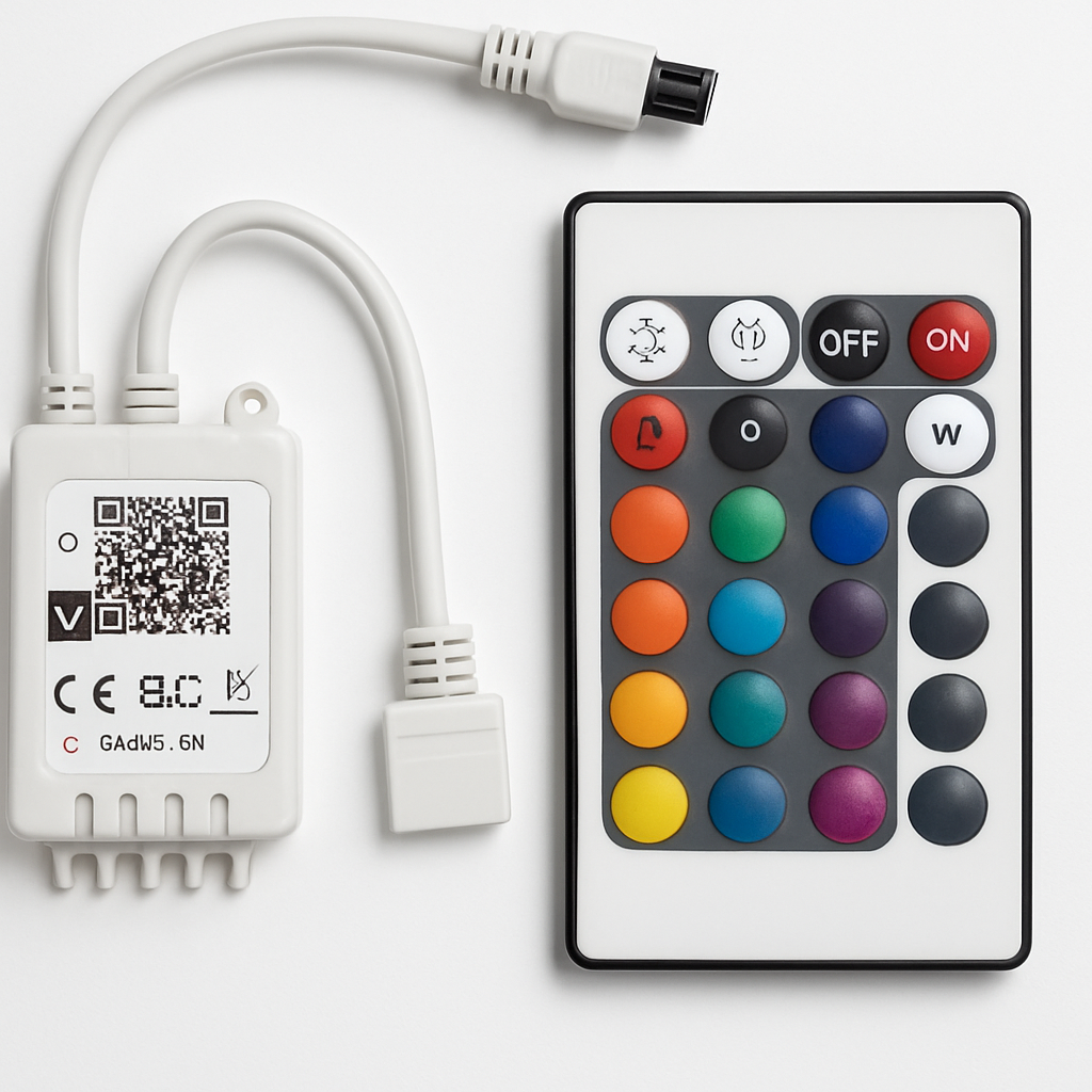 Control Remoto RGB WIFI 100W DC5-28V 6A 24 Botones P/Cinta RGB (2)