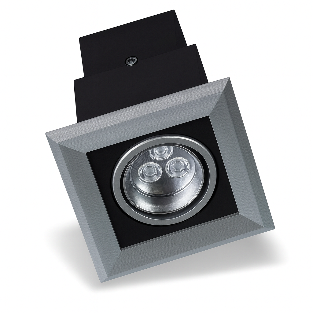 Empotrable Basculante 3w 4100k 4" FH-THD087 4100K 130*120 mm gris 110-230V Cuadrada (2)