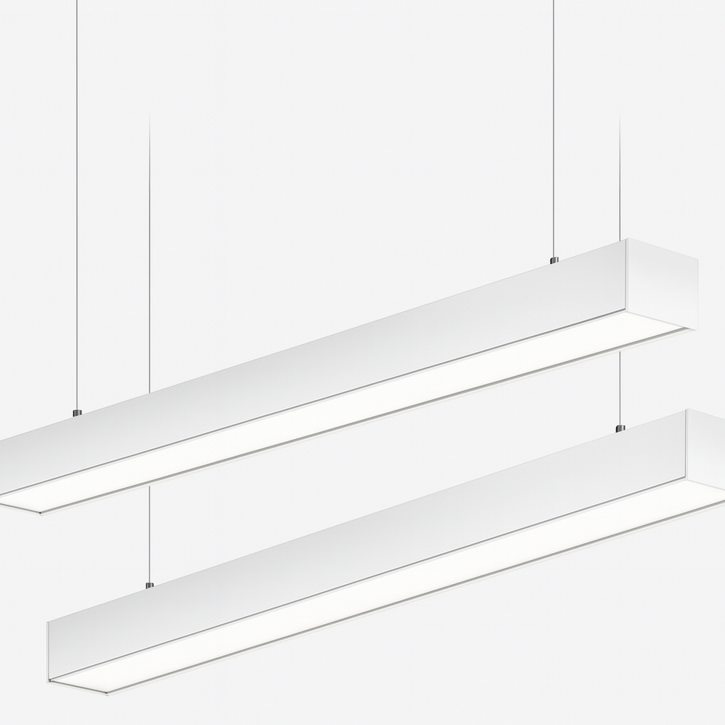 Lampara Suspendida 24w 4100k LZ-BGD1200 lineal BLANCO 120° 85-265V 1200X95x40 (2)
