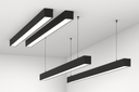 Lampara Suspendida 30w 6500k LZ-B108 Lineal NEGRA 120° 85-265V 1200X40X70 (2)