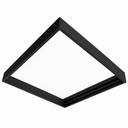 Base de Superficie Negra PVC 50 CNT para Panel 605 X 605 (2X2) KIT (2)