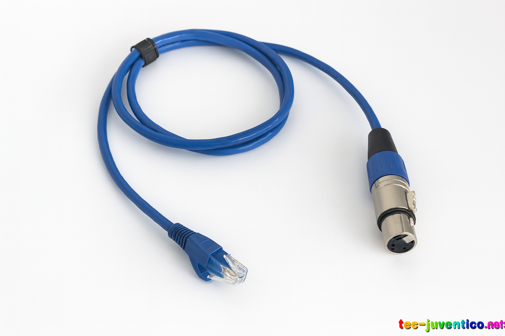 Cable Conector DMX512 1MT 10 mm CON JACK R6JR (2)