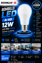 Bombillo 12W 6500K E-27 1,055lm A-60 110-13V B15580 ROOMLUX