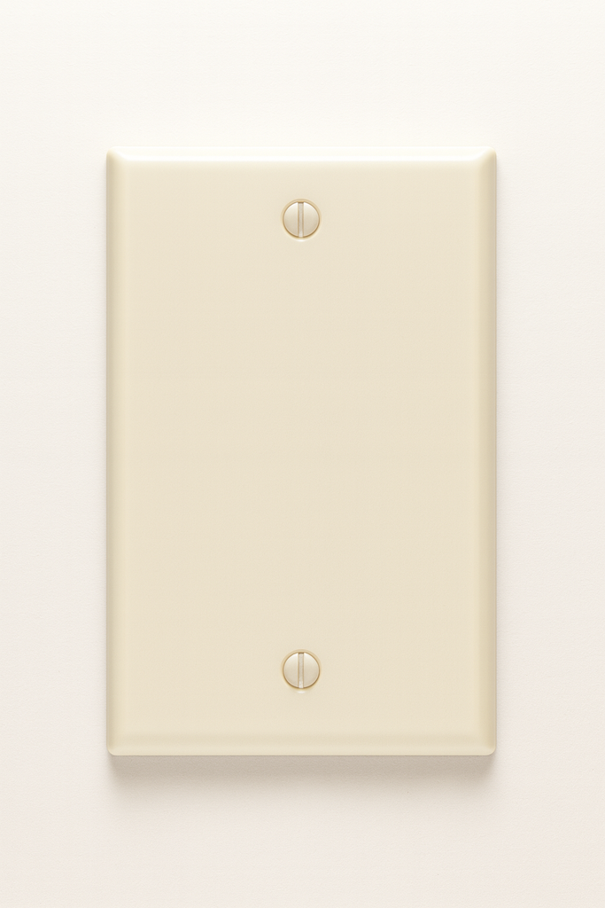 Tapa 2" x 4" Plastica Ciega U02 Ivory Vintage 50/1