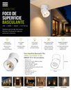 Foco Superficie Basculante 10w 3000K LDG2920B-10 WH 600LM 72 X 132 mm blanco