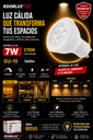 Bombillo 7W 2700k GU-10 B05585 560lm Dimeable 110-130V ROOMLUX