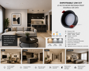 Empotrable 12W CCT LZ-HG720 Negro Recesada Frost 105x90mm 100-245v