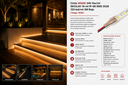 Cinta 3000K 24V 9w/MT SKC0JA1 10 MT IP-68 SMD 3528 120 LED/MT 3M Rojo