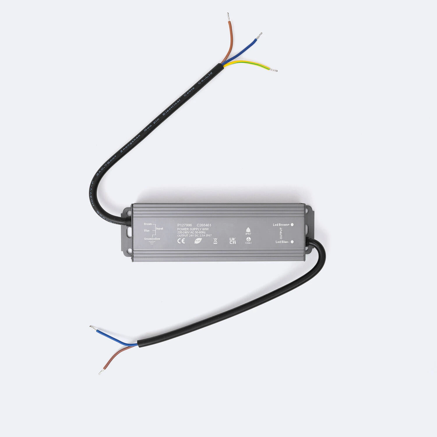 Driver 60W 24v 2.5A IP-67 100-265V YS-60-24