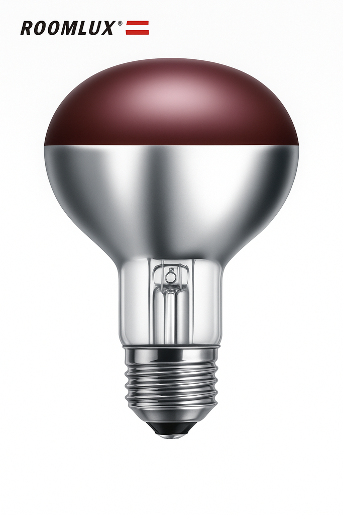Reflector Infrarrojo 200W R125 110V E-27 Rojo