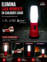 Foco Recargable Multifuncional de 3w 200 lm Rojo de Trabajo B43344 ROOMLUX