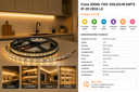 Cinta 3000k 110V 120LED/M 5MTS IP-20 2835 LX