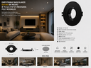 Empotrable Basculante D27365 BK NEGRO Ø 75 mm (110*27) Recesada POLY ROOMLUX