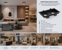 Empotrable Basculante GU-10 TS131-2 BK # Doble Recesada (Negro) 175*90 (190*106*38) PC EVOLIGHT