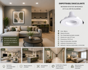 Empotrable Basculante Recesada Ø D27335 WH Blanca Ø 75 mm (90*29) Aluminio